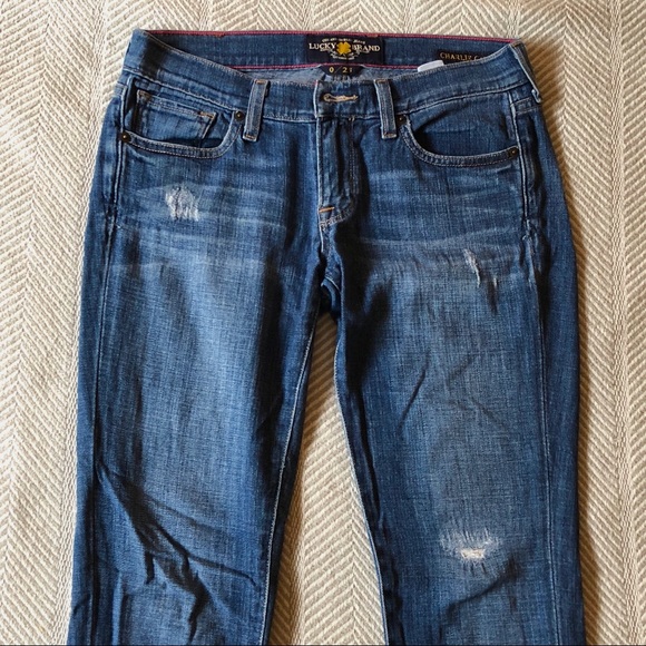 Lucky Distressed Skinny Jeans - Picture 2 of 5